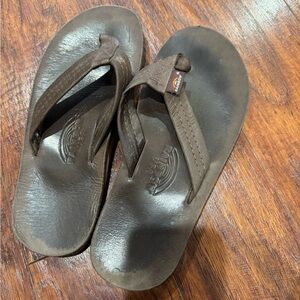 Rainbow Classic Brown Flip-Flops